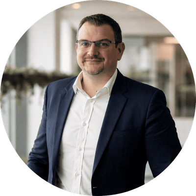 Portrait de Arnaud Flor, directeur du centre commercial Domus