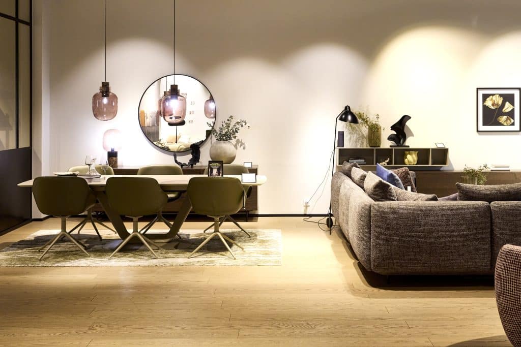 intérieur magasin BoConcept centre commercial Domus Paris