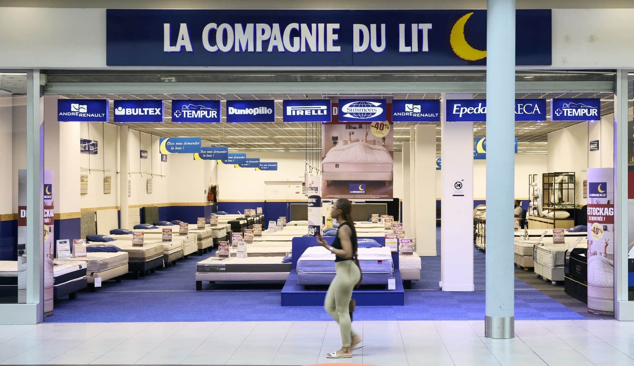 Espace de vente de La Compagnie du Lit au centre Domus de Rosny-sous-Bois