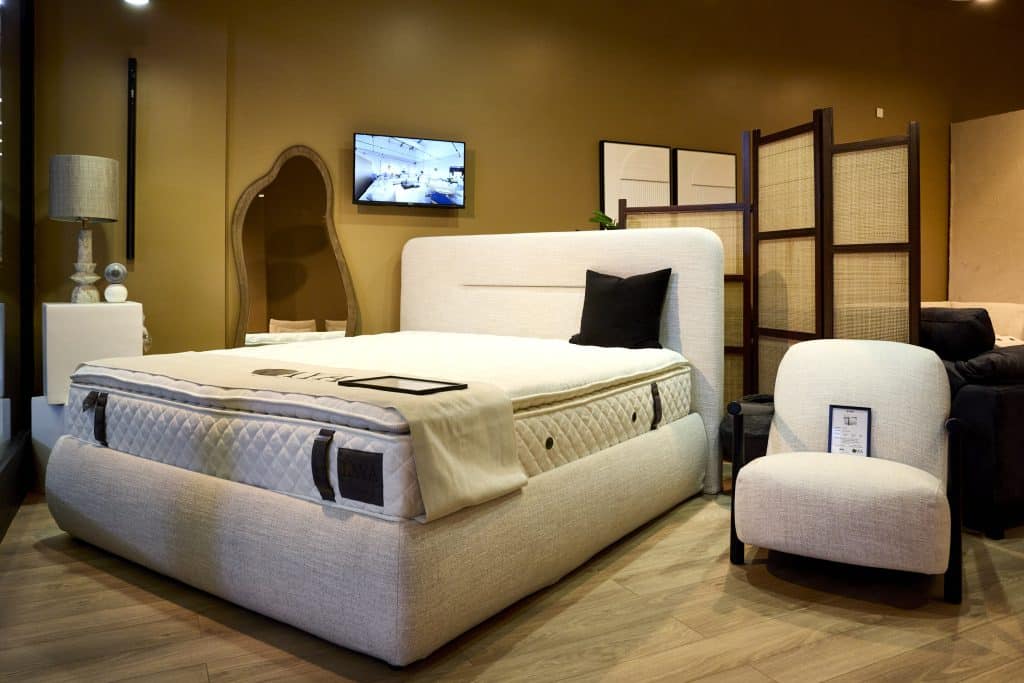 Laya intérieur magasin la maison du convertible centre commercial Domus Paris