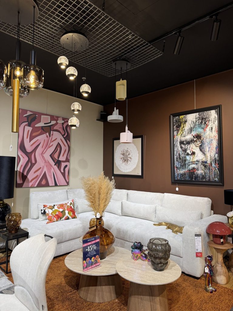 intérieur magasin Milome centre commercial Domus Paris