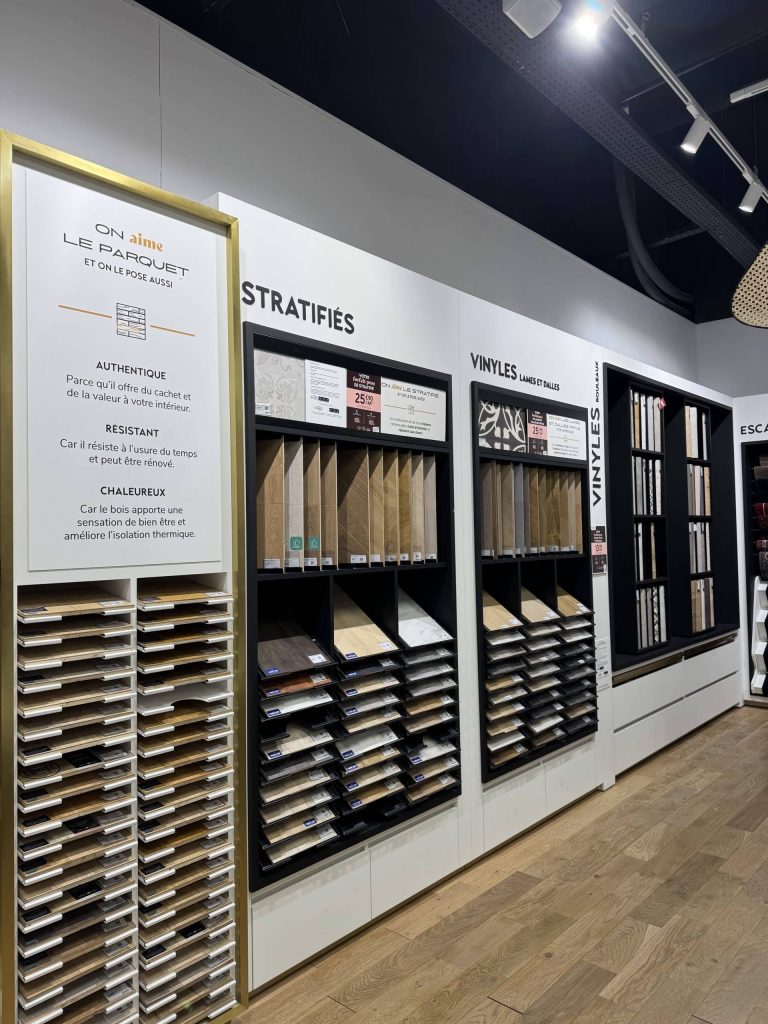 Rayon startifié Magasin Saint Maclou, centre commercial Domus Paris