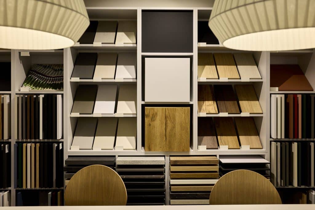 Intérieur magasin cuisine Schmidt centre commercial Domus Paris