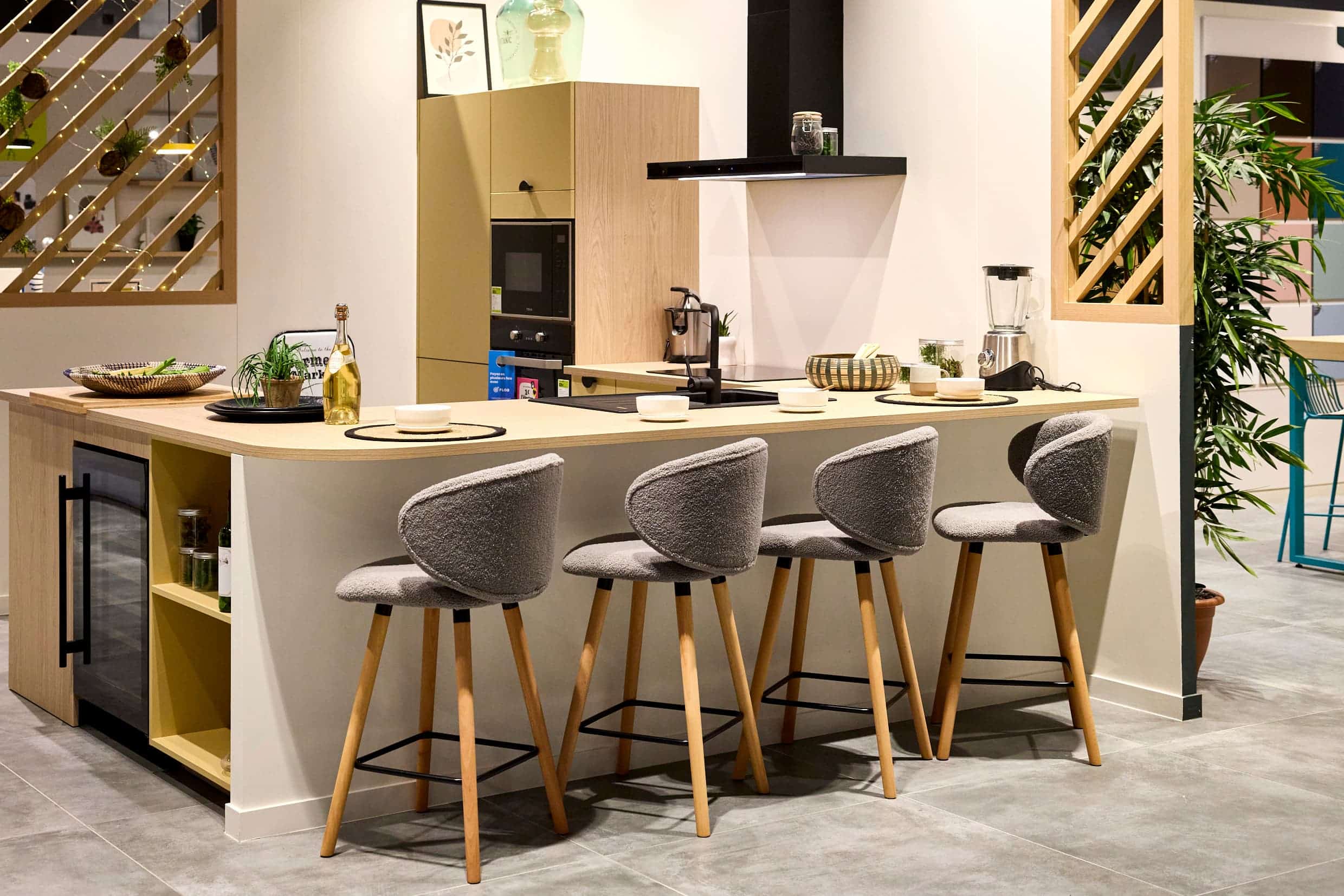 Intérieur magasin de cuisine SoCoo'c centre commercial Domus Paris